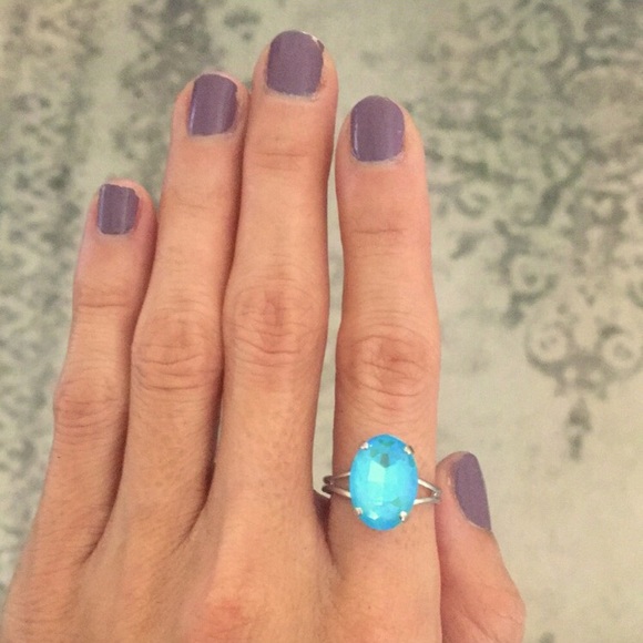 Aquamarine Crystal Ring - Picture 6 of 9